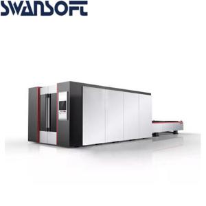 Promotion 2000w 4000mm*2000mm stainless steel exchange table fiber laser metal cutting machine