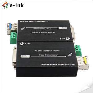 China Mini extensor de fibra óptica 4K DVI con RS232 Soporta todos los modos hasta un máximo de 4K * 2K @ 60Hz, YUV 4:2:0 supplier