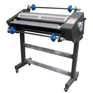 China 650mm Hot And Cold Roll Laminator Machine With LCD Display Reverse Function supplier