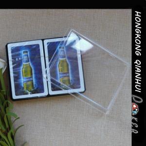 China CUSTOM PLASTIC PLAYING CARDS IN PLASTIC BOX FOR  BEER ADVERTISING PURPOSE supplier