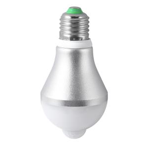 China PIR Motion Activated LED Light Bulb Aluminum+PC Housing Material supplier