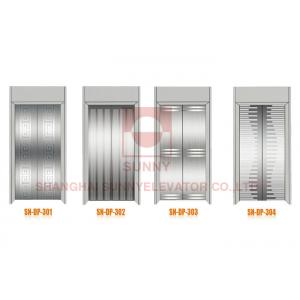 China Mirror / Hairline / Etched Elevator Door Plates Panel Elevator Parts for Passenger Lift supplier