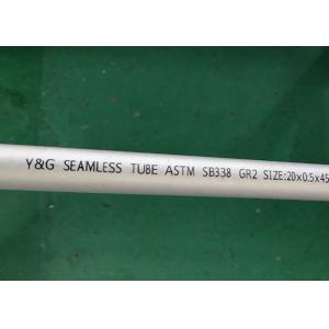 Astm B338 Gr1 Gr2 Titanium Seamless Tube Od 89mm