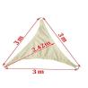 China Cream Triangle Polyester Garden Shade Structures With UV Protection 160g/m2 140g/m2 wholesale