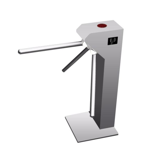 304 Stainless Steel Tripod Turnstile Gate with QR Code Scanner