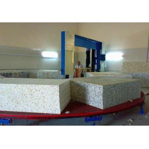 China Auto Circle Horizontal Sponge Cutting Machine For Square Foam Block Digital Control supplier