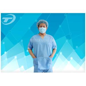 China SMS Nonwoven Surgical  Medical Scrub Suit  / Disposable patient Gowns , CE And ISO supplier