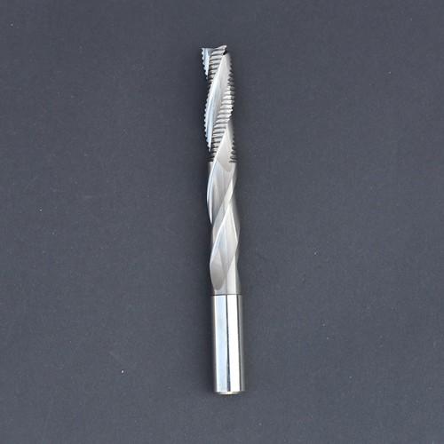 Tungsten Carbide Roughing End Mill Three Flutes Silver Color Long Working Life