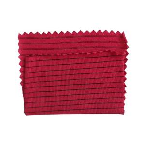 ESD Knitting Cotton Anti Static Fabric For Polo Shirt T Shirt Black Blue Red