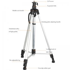China Aluminum Adjustable Laser Level Tripod For Rotary And Line Lasers supplier