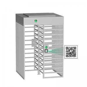 China RS485 Access Control Full Height Turnstile Gate With QR Code Reader supplier