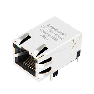 China Amphenol RJMG163218101NR совместимое LINK-PP LPJ2011KHNL 10/100 Base-T Tab Up Зеленый/желтый светодиодный однопортный Ethernet RJ45 wholesale