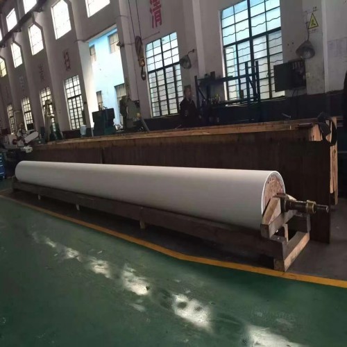 Synthetic Rubber Coated Roller with Maximum Speed 3000m/min for Copper Foil Industry Acid and Alkali Resistant