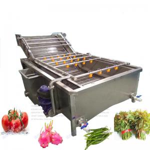 China 300kg/H Vegetable Fruit Washer Bubble Washing Machine supplier