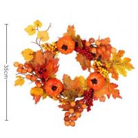 China Fall Simulated Artificial Funeral Wreaths Flowers 50cm 70cm on sale