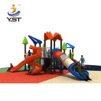 China Combination Playground Childrens Garden Slide Anti Skid PVC Coated on sale