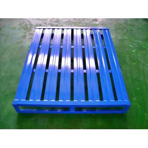Powder Coated Heavy Duty Steel Pallets For Warehouse Management Storage