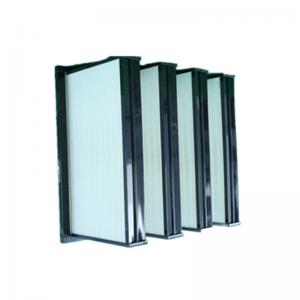 Glass Fiber V Cell Hepa Industrial Air Filter 99.99% Efficiency