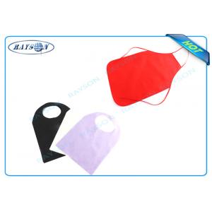 Colorful Disposable Bib and Apron PP Spunbond Non Woven For Household , Medical