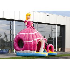 Amazing Princess Inflatable Bouncer PVC Material Red Printing Inflatable Bouncy Castle