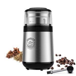 China Máquina de prata removível do café de EU Plug Transparent Lid SS304 do moedor de café do pó médio supplier