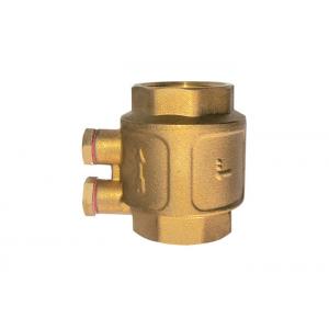 China Forging Brass MS58 European IN-Line Check Valve with Waste Rough Brass Surface supplier