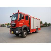 China 4x2 Drive Fire And Rescue Vehicles, Approach Angle 19° Motorized Fire Truck on sale