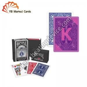 100% Plastic Bicycle Prestige Marked Playing Cards For Infrared Contact Lenses