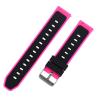 China Quick Release Silicone rubber Watch Band Custom Double Color Wristband 24mm Width wholesale