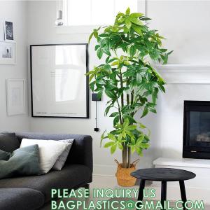 China Artificial Trees Tall Faux Money Tree Big Fake Floor Plants Silk Trees Indoor Pachira Aquatica with 31 Branches supplier