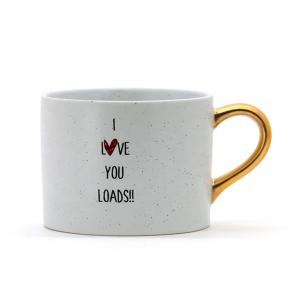 White Mug Gold Handle Crockery Mom Mug Ceramic Coffee Mug For Mothers Day Cup Make Tea