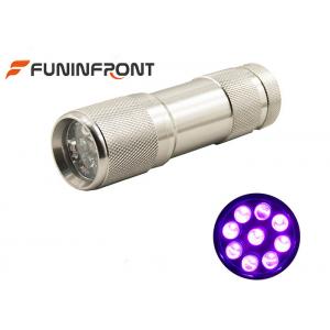 China MINI Portable 395nm UV LED Flashlight Works with 3*aaa Battery Currency Detector supplier