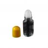 China Transparent Glass Rollerball Perfume Container 50ml Yellow Pp Plastic Cap wholesale