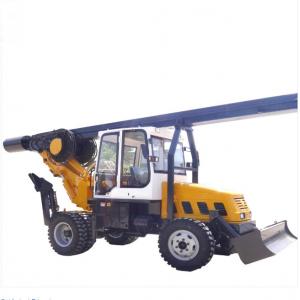 China 11m 88kw Wheeled 180 Degree Rotary Drilling Machine With Excavator supplier