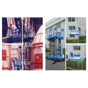 China Two Person Four Mast Aluminum Work Platform With 10m Working Height supplier