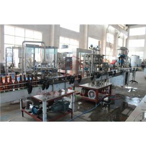 370ML Glass Bottle Carbonated Drink Filling Machine , Beer Bottle Capping Machine