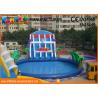 China 0.9mm PVC Tarpaulin Inflatable Commercial Water Park With Slide wholesale