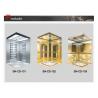 China Stainless Steel Frame Elevator Cabin Decoration With Mirror Etching Middle Panel wholesale