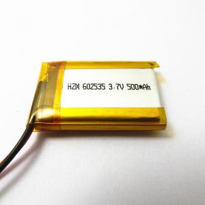 Notebook Tablet 3.7 V 500mah Lipo Battery , Lithium Ion Polymer Rechargeable Battery 602535