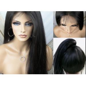 China Beauty Unprocessed Remy Straight Human Hair Wig Full Lace With Baby Hair supplier