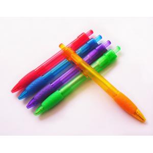 0.7 or 1.0mm grip promotional pen plastic ball point pen