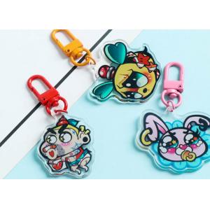 Acrylic cartoon keychain pendant lovely cute boy girls animal star surrounding Logo