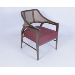 No Folded Customized Modern High Back Armchair Fabric Wood Frame