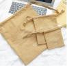 China Custom printed cotton burlap fabric jewelry gift packaging bags wrap with logo wholesale