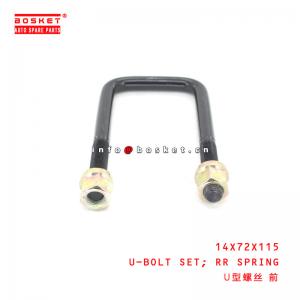 China 14X72X160 Rear Spring U Bolt Set For ISUZU NQR71 NQR75 NPR75  14X72X160 supplier