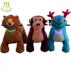 China Hansel amusement park coin operated animal electric children ride with music supplier