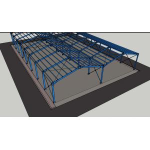 China Galvanized Lightweight Prefabricated Steel Frame Buildings Customized Color supplier