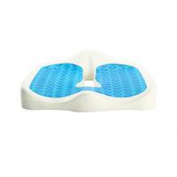 China Bus Driver Cool Gel Car Seat Cushion , Gel Seat Pad Coccyx Shock Absorbing on sale