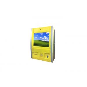 Self Payment Kiosk 17 Inch Stand Up Computer Kiosk Shopping Mall With Bill Acceptor