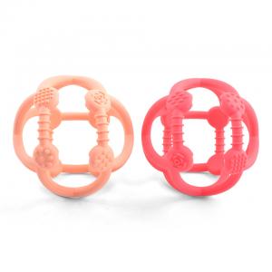 China Watermelon Chewing Silicone Teething Ball Baby Molar Silicone Ball Teether supplier